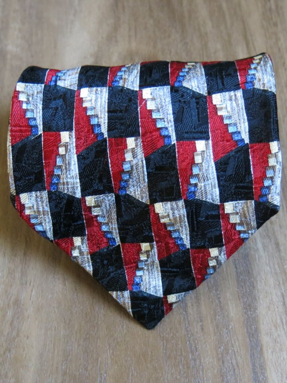 Ermenegildo Zegna Multi Color Print 100% Silk Neck Tie